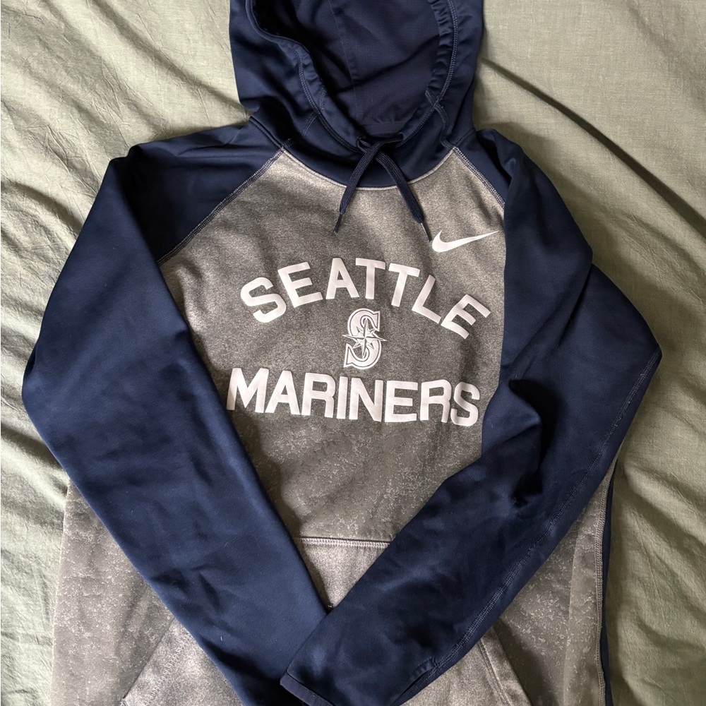 Seattle Mariners MLB YOUTH Hoodie Sweatshirt Nike Dri-Fit - Youth Medium